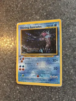 Pokemon 2000 Neo Revelation Rare Holo 1st Edition #65/64 SHINING GYARADOS - Image 1