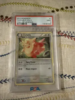 2011 Pokemon Clefable Holo #1 Call Of Legends PSA 9 - Image 1
