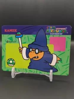 Kamek #45 Super Mario World BROS Card BANPRESTO Nintendo 1992 Japan TCG CCG B1 - Image 3