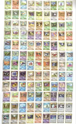 Pokemon Old Back Base Set Japanese Expansion Sheet 108 Card Complete Set - Image 1