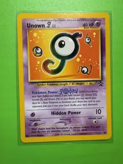 Unown [J] - 38 WOTC Black Star Promo LP POKEMON TCG Card - Image 1