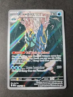 Clawitzer 141 2025 Pokemon Mega Evolution Illustration Rare Card NM+ - Image 1
