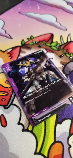 SEALED Gundam Card Game Iron Bloom Promo Barbatos ST05-002 ST05-013 Alt Art - Image 3