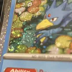 Pokemon Mega Evolution 3-pack Golduck Promo Card Promo Only SWIRL!! 008 - Image 2
