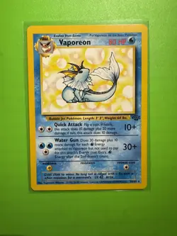 Vaporeon 28/64 Jungle Set 1999 Rare Non-Holo Vintage Pokemon Card - WOTC -VLP - Image 1