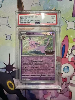 Pokemon TCG Espeon Best Buy Promo Card 086/197 Exclusive PSA 9 - Image 1