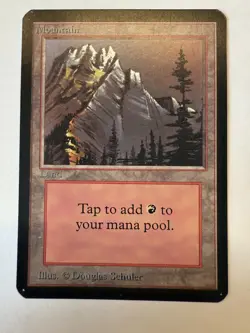 Mtg LEA ALPHA- Mountain - NM Graduable - Image 1