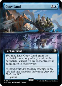 Copy Land (Extended Art, #47, NM) Commander: Modern Horizons 3 (MH3), MTG - Image 1