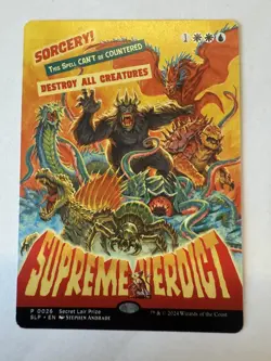 Mtg Secret Lair Prize - Supreme Verdict-NM - Image 1