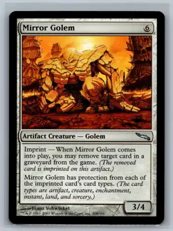 Magic The Gathering Mirrodin Mirror Golem #208/306 MTG TCG CCG - Image 1