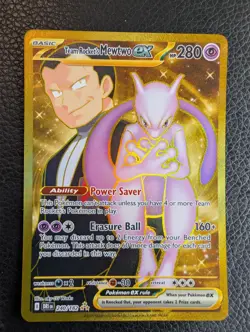 Team Rocket's Mewtwo ex - 240/182 Destined Rivals (Pokemon) Golden Hyper Rare - Image 1