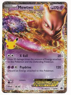 Pokemon TCG Mewtwo EX Classic Celebrations 25th Anniversary 54/99 - Image 1
