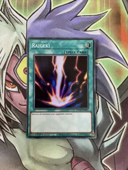 SDCH-EN021 Raigeki Super Rare 1st Edition NM Yugioh Cards - Image 1