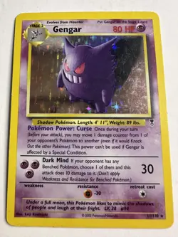 Pokemon Gengar TCG Legendary Collection Holo Card 11/110 Rare LP - Image 1