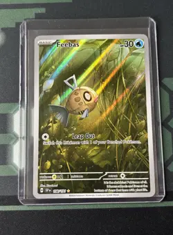 Feebas 198/191 Full Art Surging Sparks Illustration Rare Pokemon TCG Card - Image 1