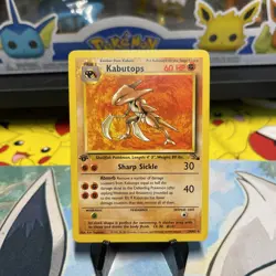 Kabutops 24/62 1st Edition Fossil Pokemon Card LP - Image 1