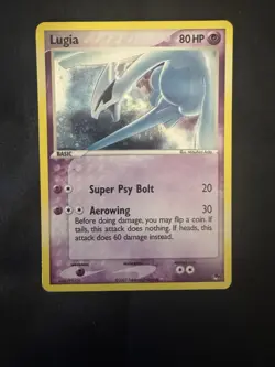 Pokemon TCG Lugia Pop Series 5 Holo Rare Card 2/17 LP Condition - Image 1