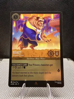 Beast - Gracious Prince 4/204 Fabled Cold Foil 2025 Disney Lorcana Card NM - Image 1