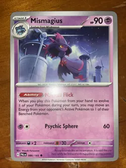 Pokemon TCG Mismagius Card Paldea Evolved Scarlet Violet 088/193 Near Mint 2023 - Image 1