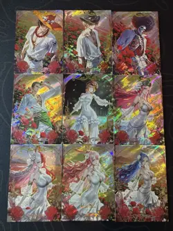 One Piece 9 Collectible Character Anime Cards CCG Boa Rose Garden Sabo Uta - Image 1