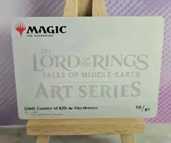 MTG - LotR Art Series: Gimli, Counter of Kills 10/81 - NM Condition - Image 2