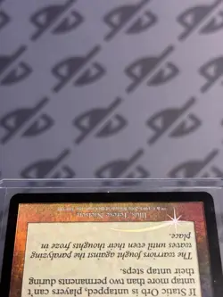 MTG Magic TCG - FOIL Static Orb - 7th Edition - Lightly Played - 2001 Vintage - Image 4