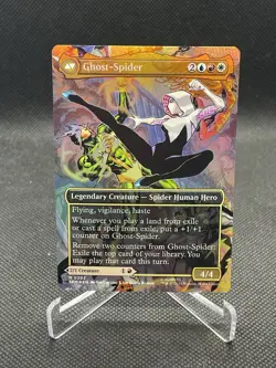 Magic The Gathering Gwen Stacy (0202) (Borderless) Foil Marvel's MTG Spider-Man - Image 2