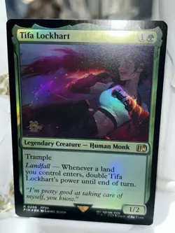 Tifa Lockhart Prerelease Foil English MTG Final Fantasy Near Mint - Image 2