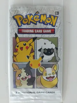 k6 Lot Pokemon 25th Anniversary Booster Pack Promo General Mills Pikachu NEW - Image 3