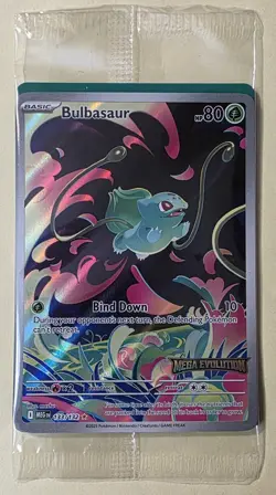 Bulbasaur Stamped Promo Illustration Rare - #133/132 - Pokemon Mega Evolutions - Image 1