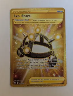 Pokemon TCG - Exp. Share - Battle Styles - 180/163 - Gold - NM - Image 3