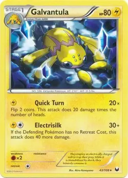 Pokemon TCG Dark Explorers - Galvantula 43/108 - Image 1