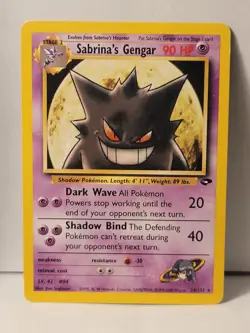 Sabrina's Sabrinas Gengar Gym Challenge Rare 29 29/132 Pokemon Tcg 2000 - Image 1