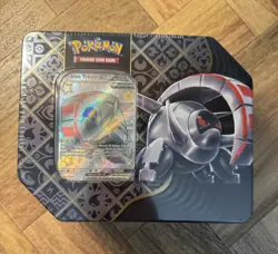 Pokemon TCG Scarlet & Violet Paldean Fates Iron Treads Ex SEALED Tin - Image 1