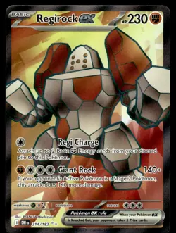 2025 Scarlet & Violet Series - Destined Rivals Regirock ex Ultra Rare #214 - Image 1