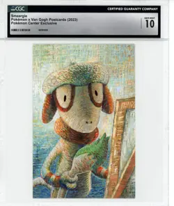 CGC 10 2023 POKEMON X VAN GOGH POSTCARD SMEARGLE MUSEUM EXCLUSIVE - Image 1