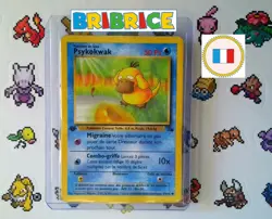 Carte pokemon Psykokwak Psyduck Fossile edition 1 53/62 Wizards FR - Image 1