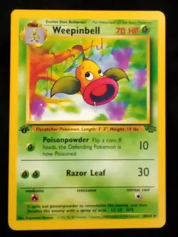 Pokemon Weepinbell #48 1st Edition Pokemon Jungle - Lightly Played - Image 1
