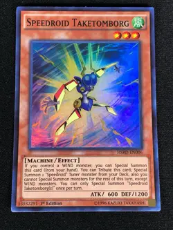 Yugioh Speedroid Taketomborg HSRD-EN006 1ST SUPER (NM) - Image 1