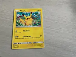 Pikachu McDonald’s Promo 4/12 Rare Holo 2018 Pokemon Card! (Good Condition) - Image 1