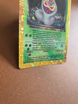 Dark Arbok 2/82 Rare Holo Vending Sticker/Card 90's Vintage Pokemon - Image 3
