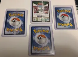 Pokemon 151 3 Card Promo Set Gold Metal,Mew,Mewtwo plus MEW ex 205/165 Rare - Image 2