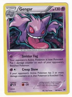 Gengar 60/162 Cosmos Holo Rare Breakthrough Pokemon Card LP -NM - Image 1