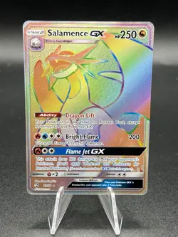 Pokemon Salamence GX Dragon Majesty Holo Card 73/70 Secret Rare NM AF3 - Image 1