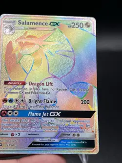 Pokemon Salamence GX Dragon Majesty Holo Card 73/70 Secret Rare NM AF3 - Image 2