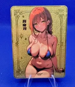 Makima - Chainsaw Man | Sea Moon Partying | Metall Waifu Goddess Story Card - Image 1