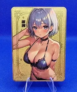 Rem - Re: Zero | Sea Moon Partying | Metall Waifu Goddess Story Card - Image 1