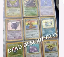 Vintage Pokemon Card Lot (5x) | WOTC 1999-2000 Base Set, Jungle, Neo Genesis etc - Image 1