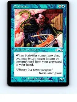Scrivener #46 [x2] Blue Uncommon Exodus MTG NP Near Mint or Better - Image 1