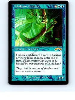 Thalakos Drifters #47 [x2] Blue Rare Exodus MTG NP Near Mint or Better - Image 1